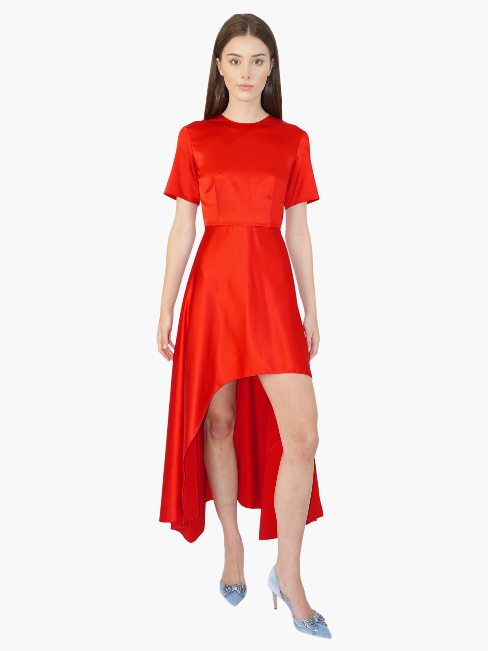 Satin High Low Dress