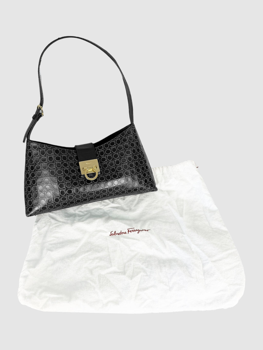 Gancini-Embossed Bag