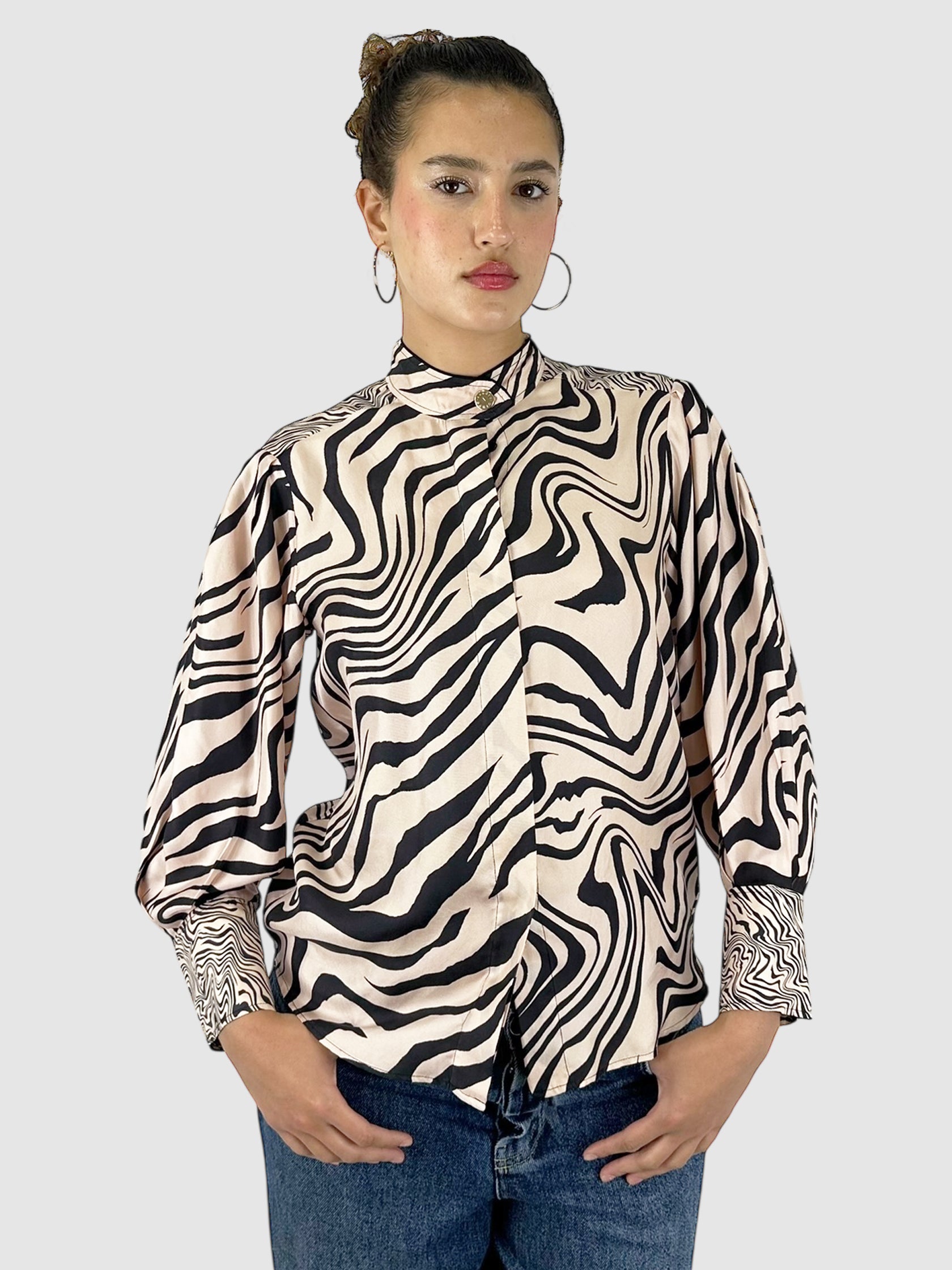 Jade Zebra Top