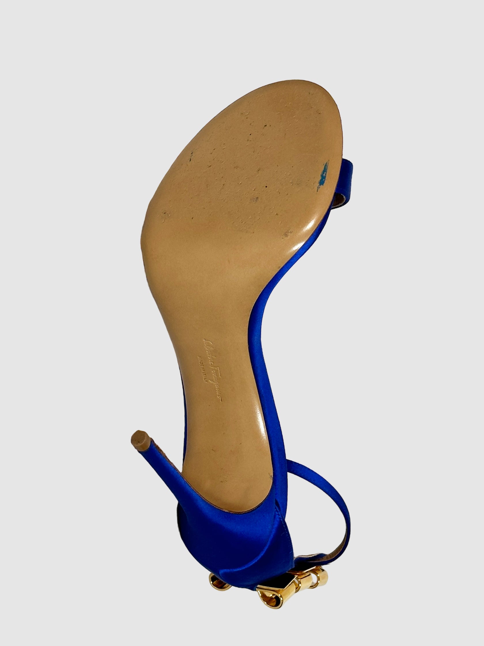 Salvatore Ferragamo Satin Sandals - Size 38