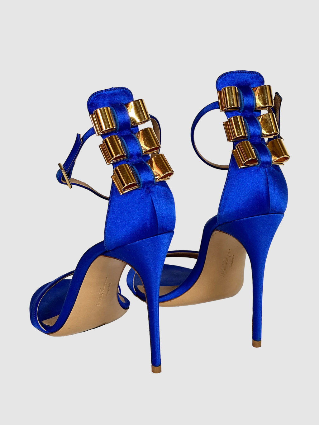 Salvatore Ferragamo Satin Sandals - Size 38