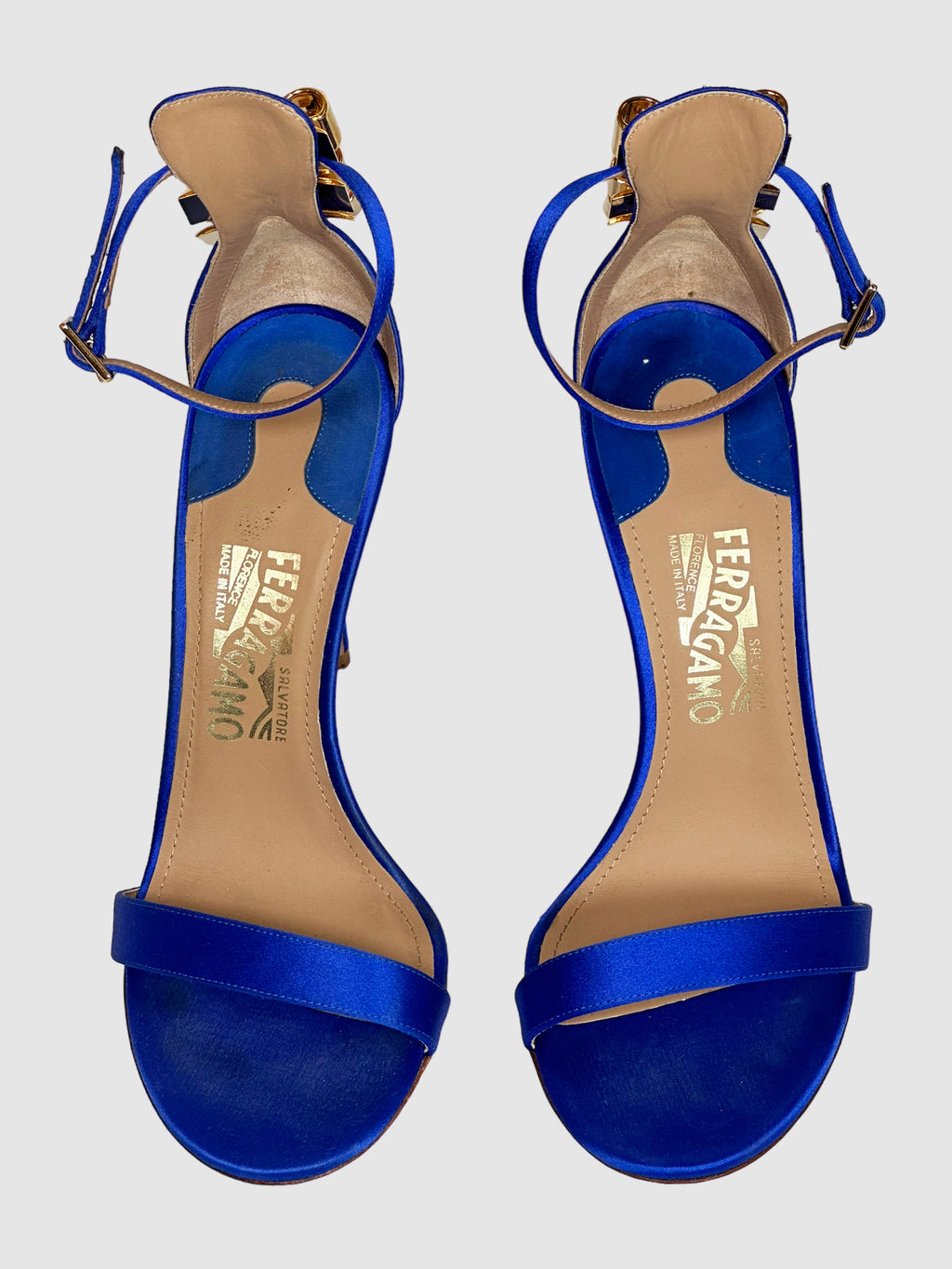 Salvatore Ferragamo Satin Sandals - Size 38