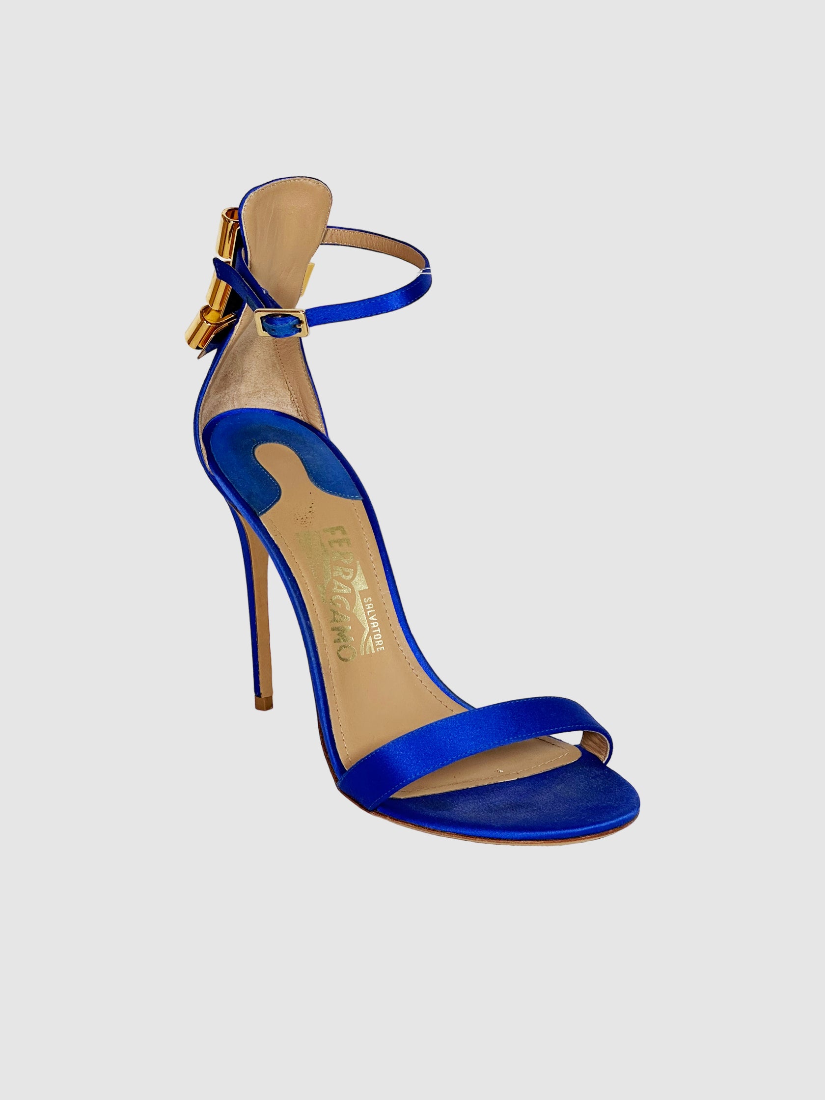 Salvatore Ferragamo Satin Sandals - Size 38