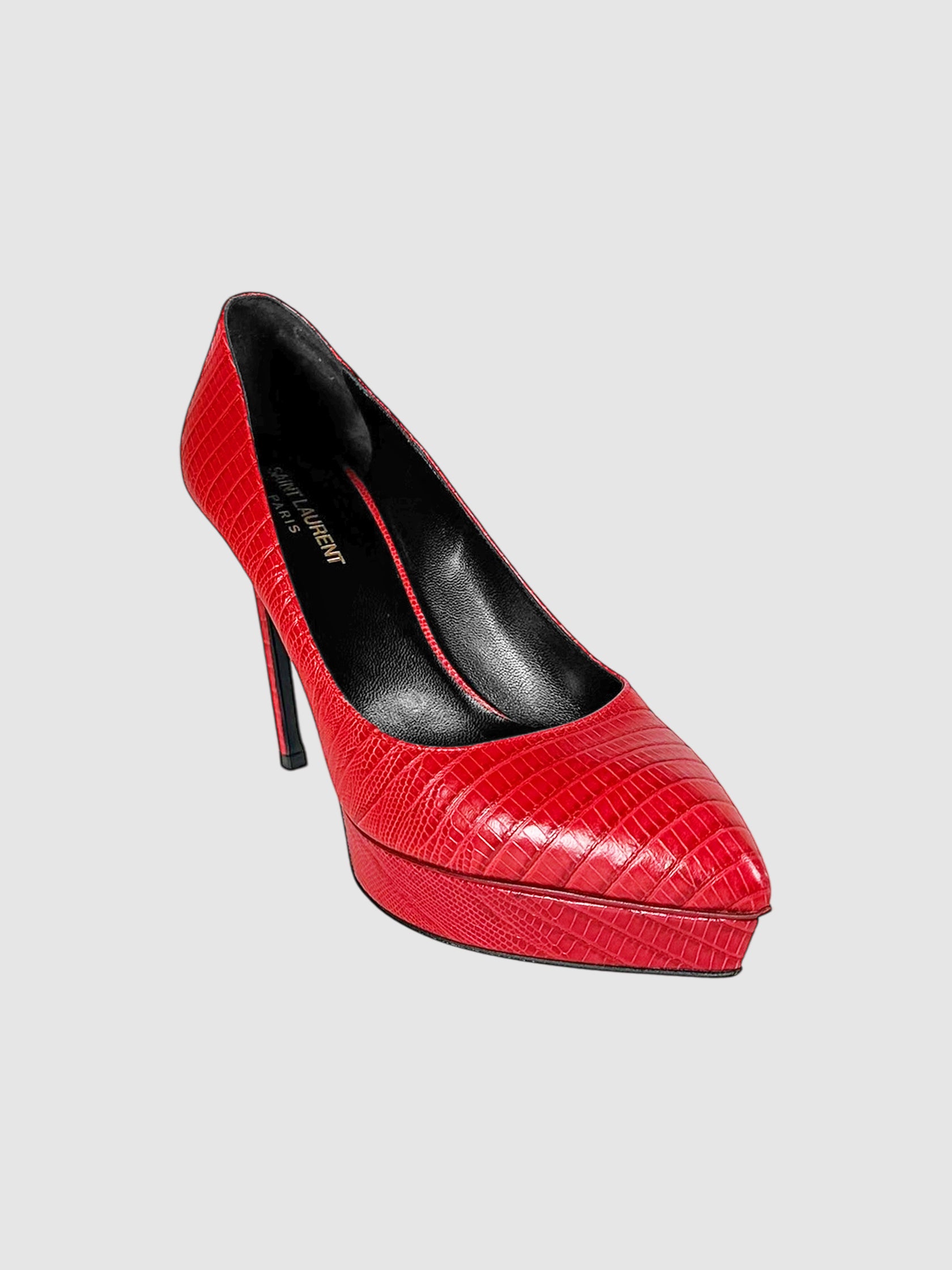 Embossed Janis Pumps