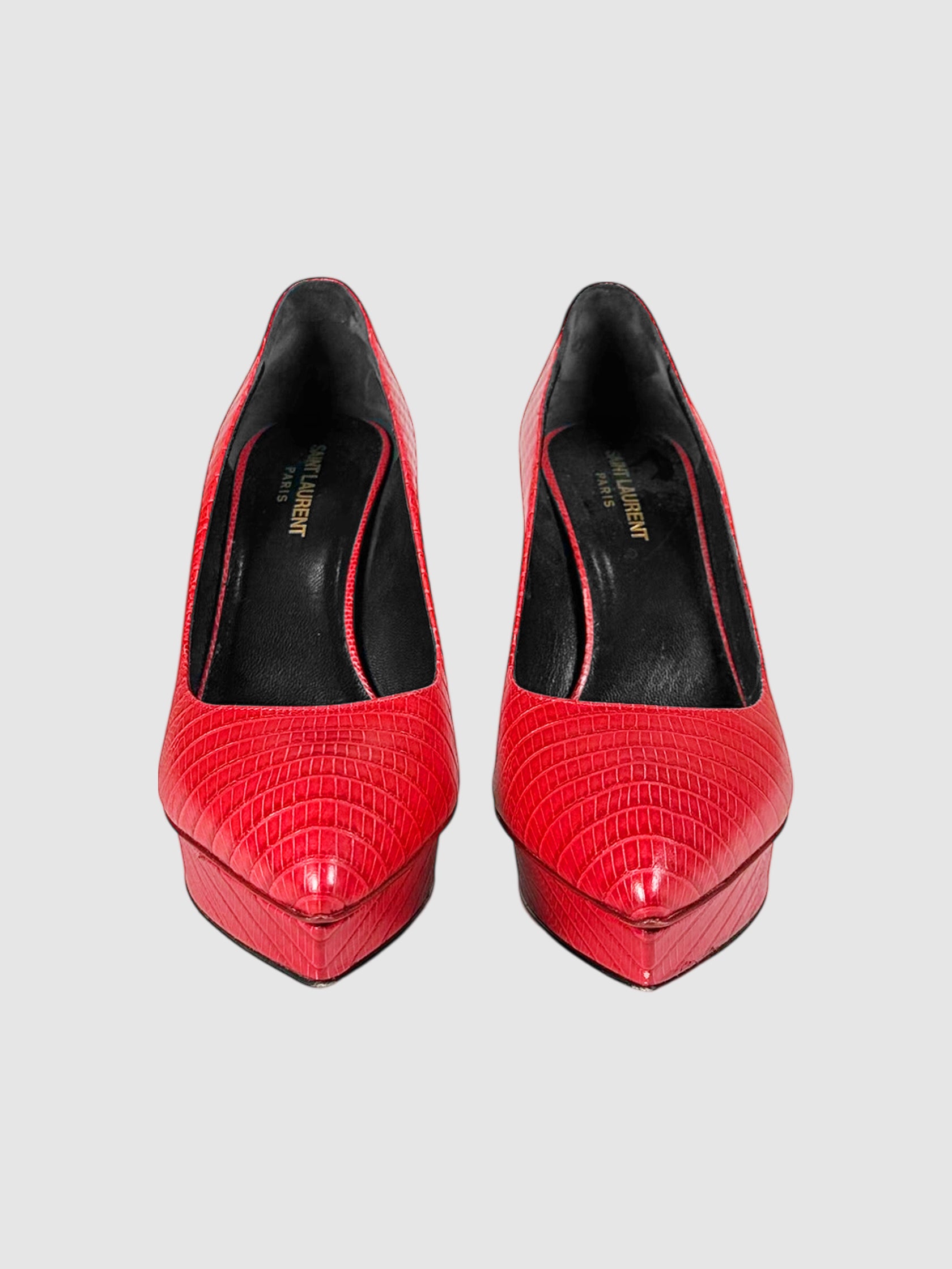 Embossed Janis Pumps