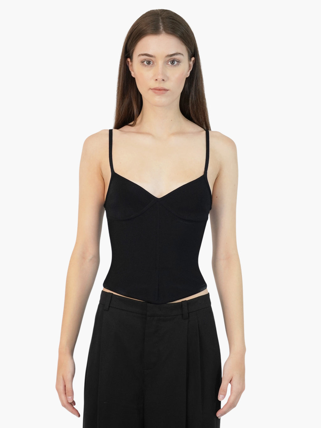 Sleeveless Bustier Top