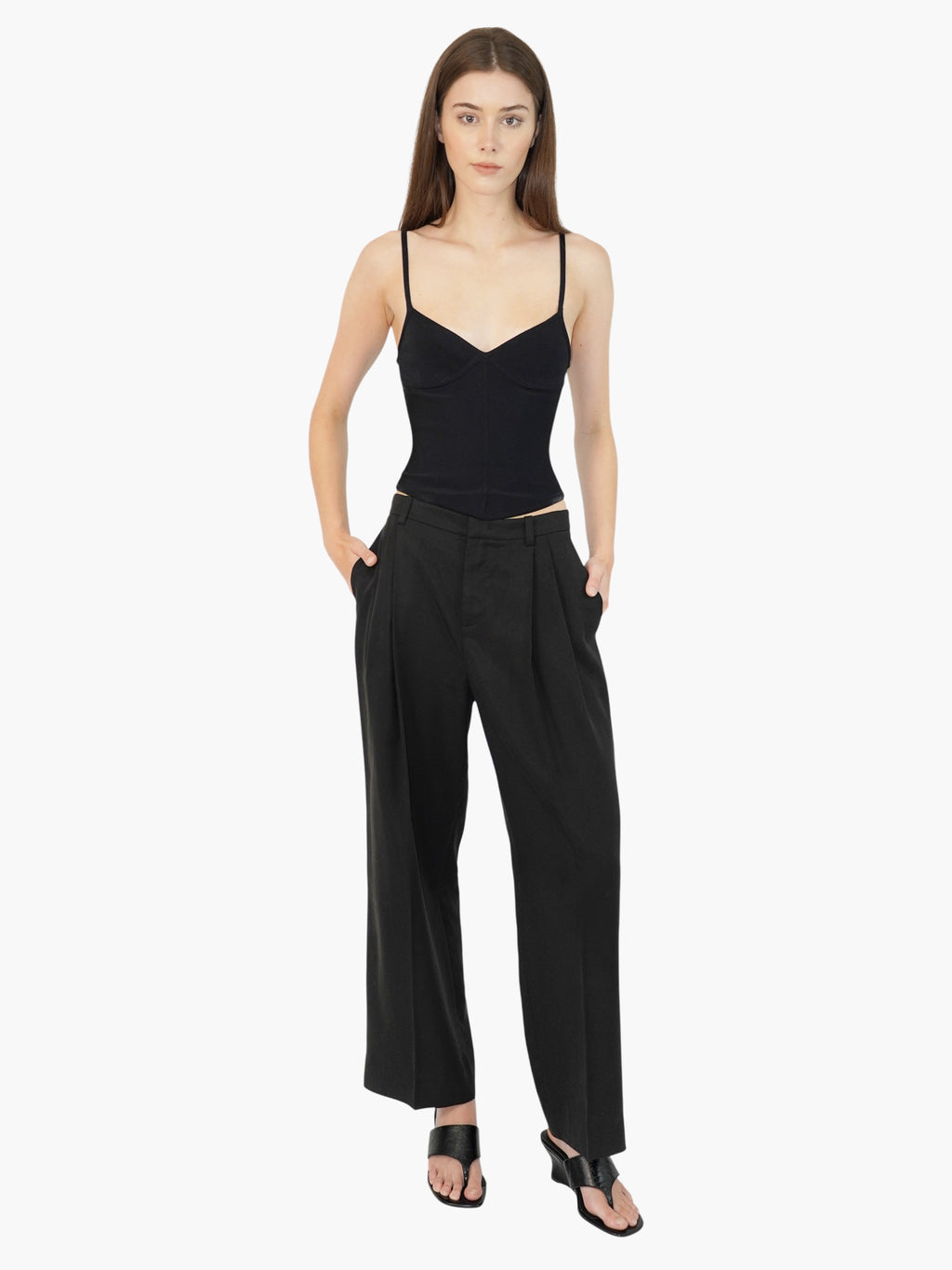 Sleeveless Bustier Top