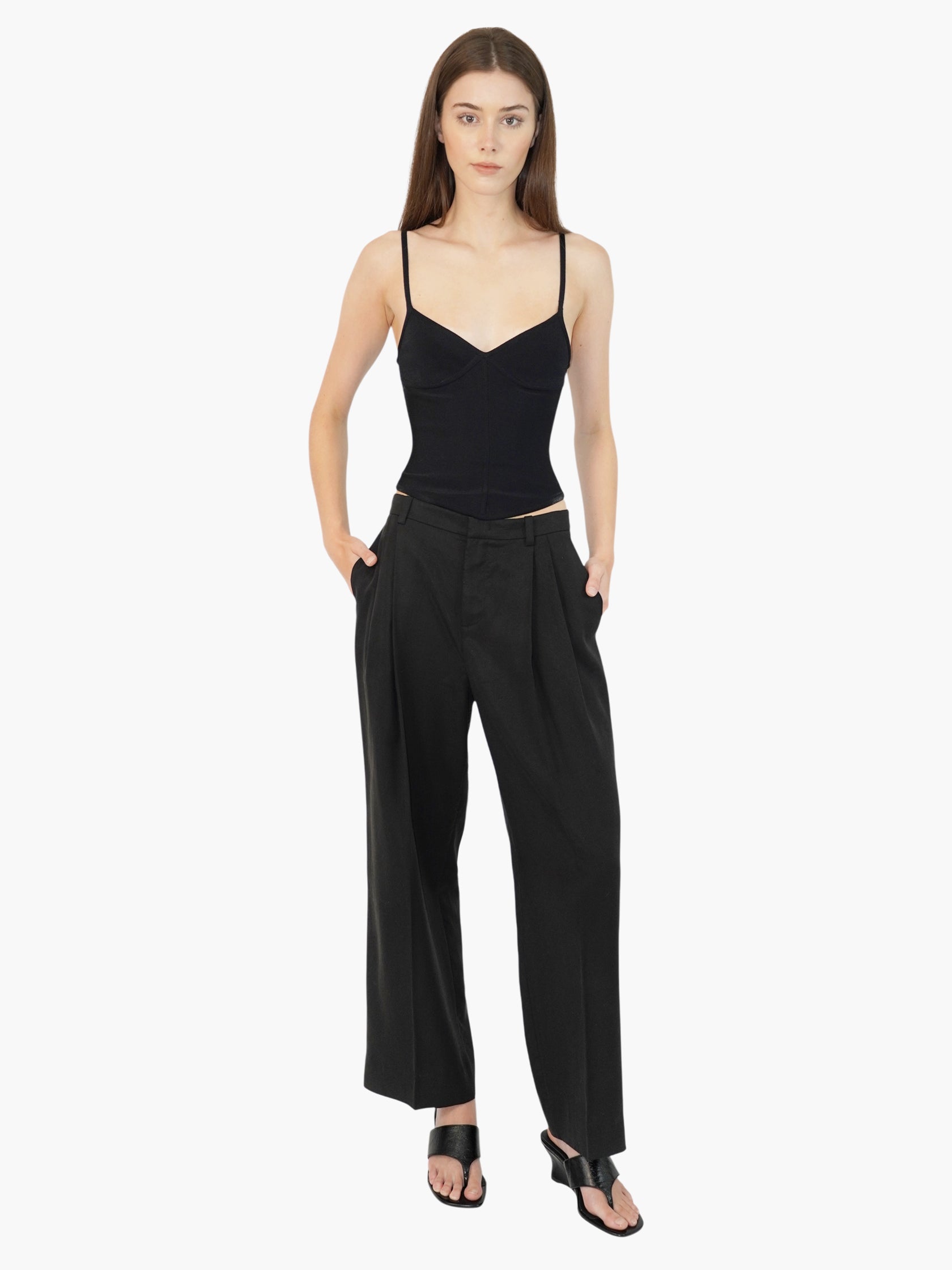 Sleeveless Bustier Top