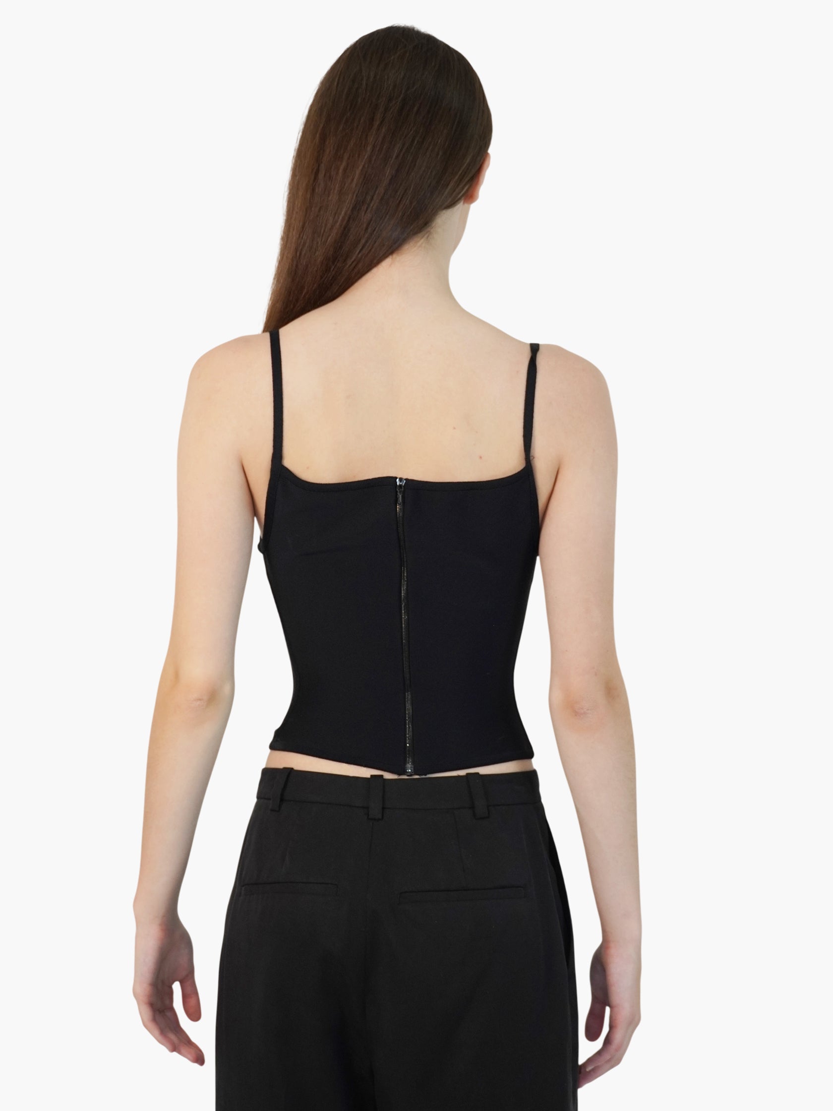 Sleeveless Bustier Top