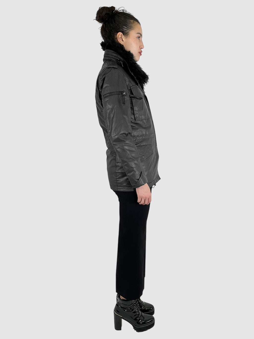 2-in-1 Kate Coated Coat and Vest