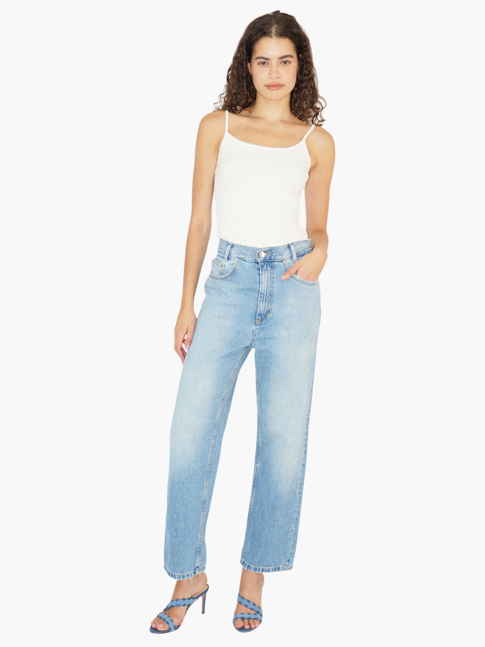 Faded Straight Jeans