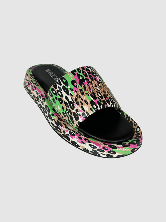 Leopard Print Slides - Size 40