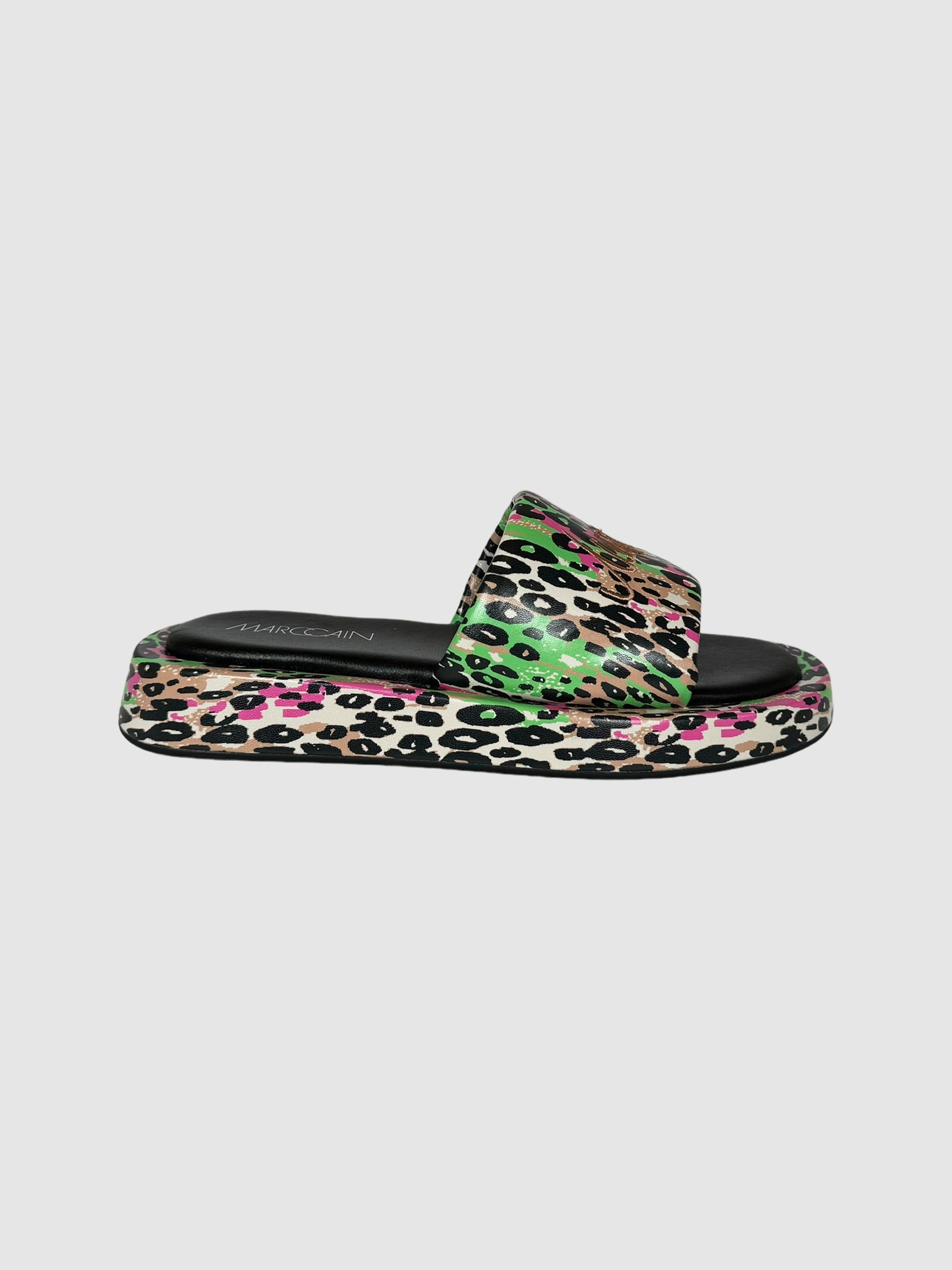 Leopard Print Slides - Size 40
