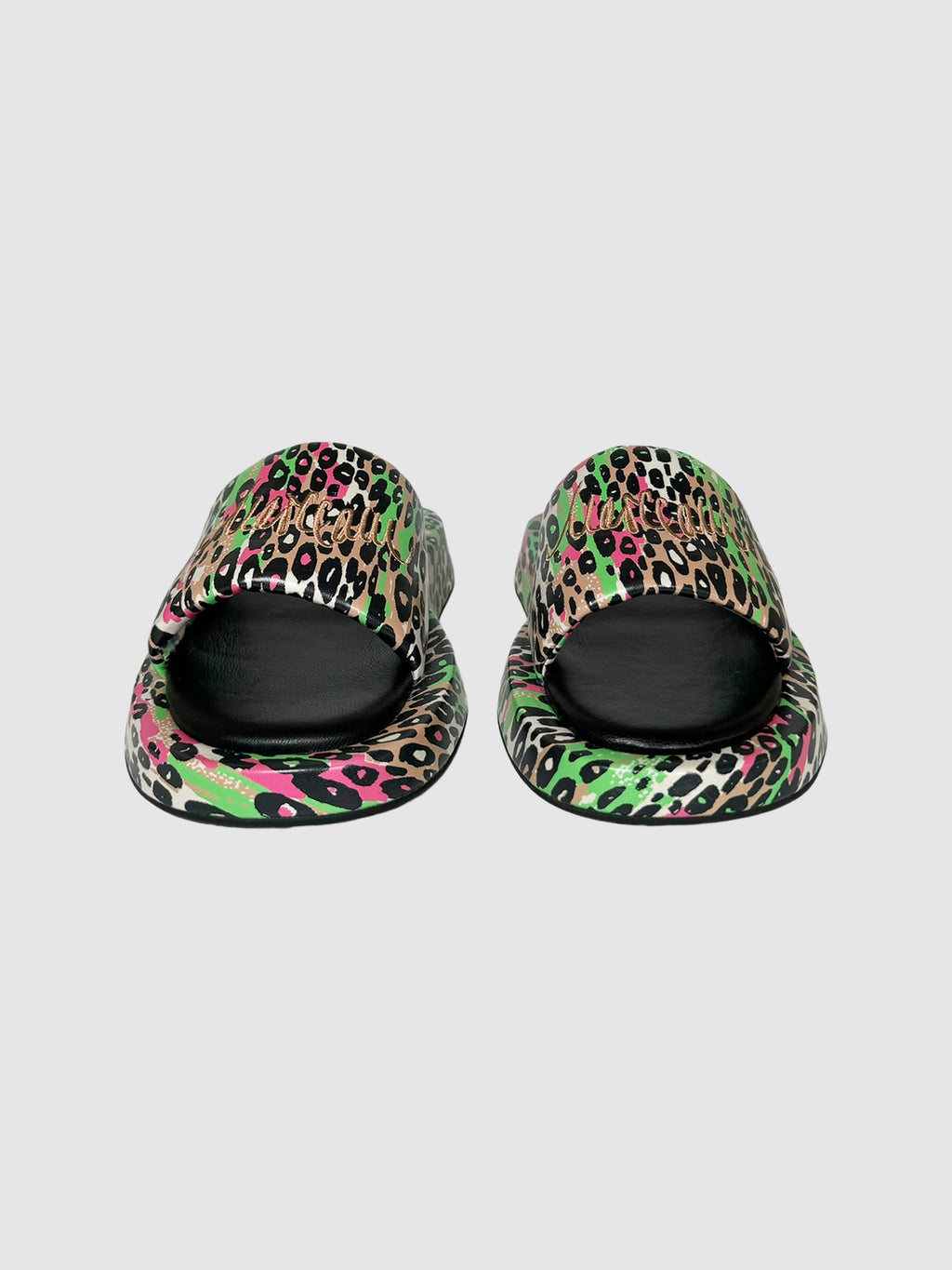 Leopard Print Slides - Size 40