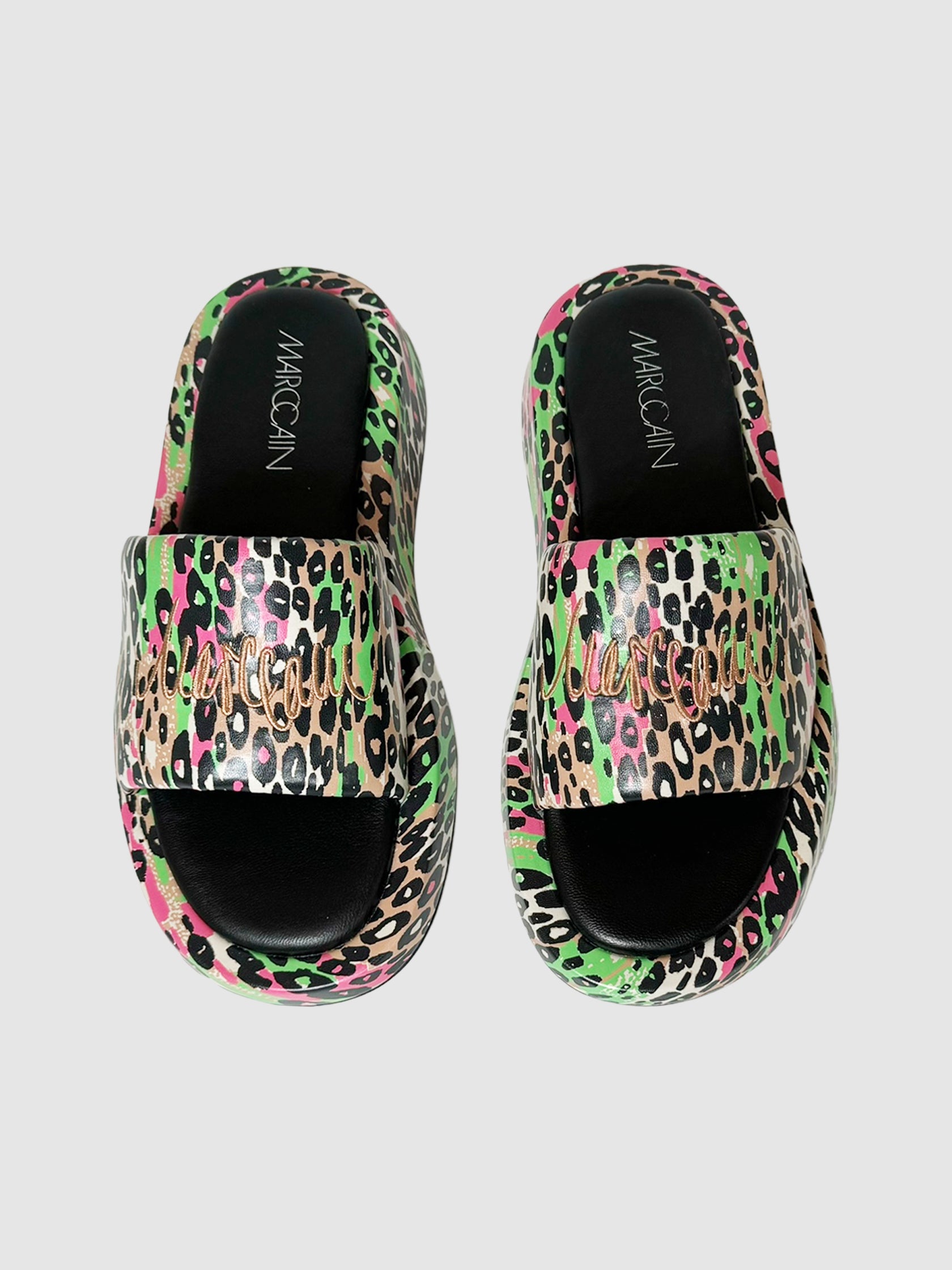 Leopard Print Slides - Size 40
