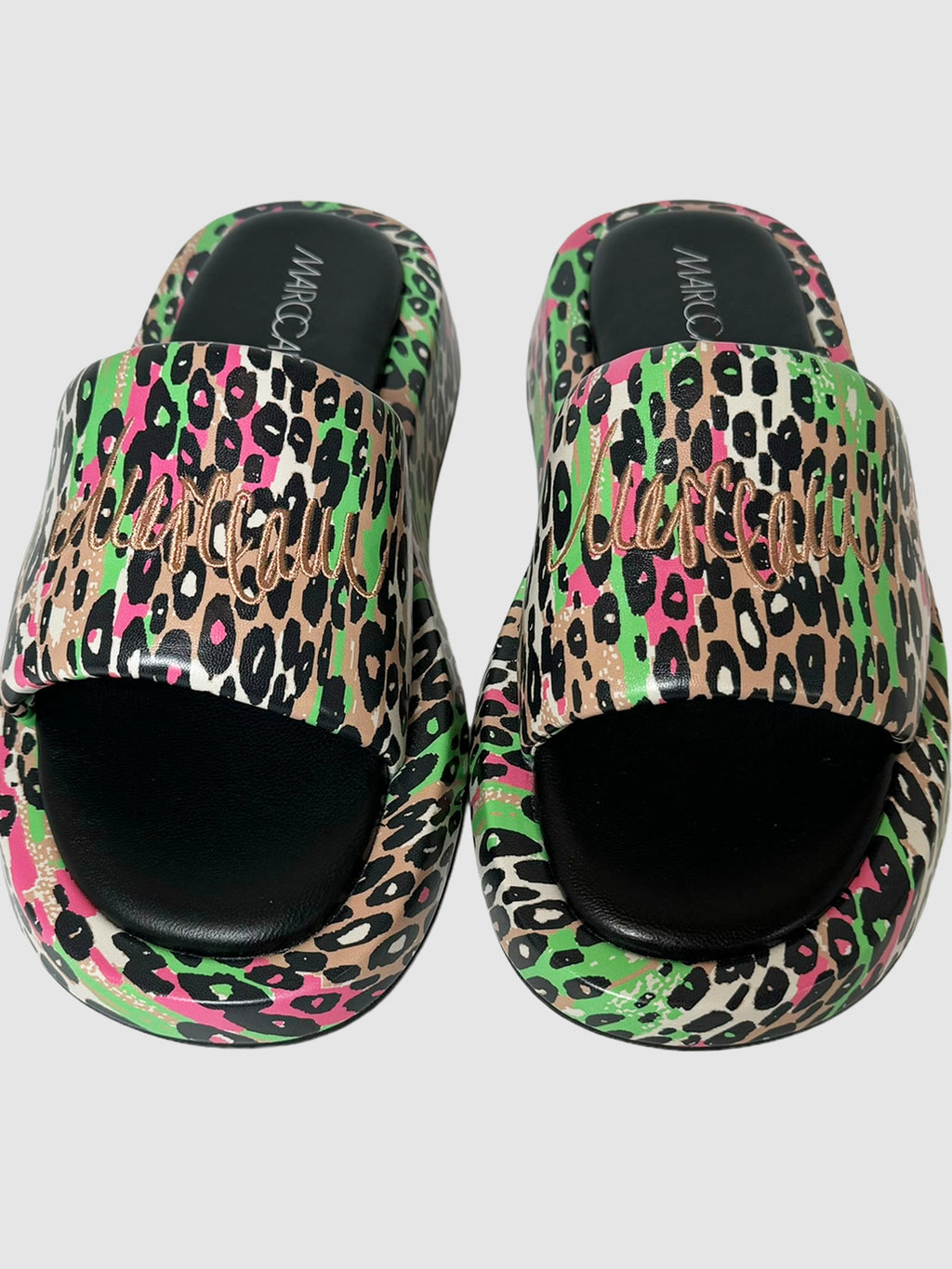 Leopard Print Slides - Size 40