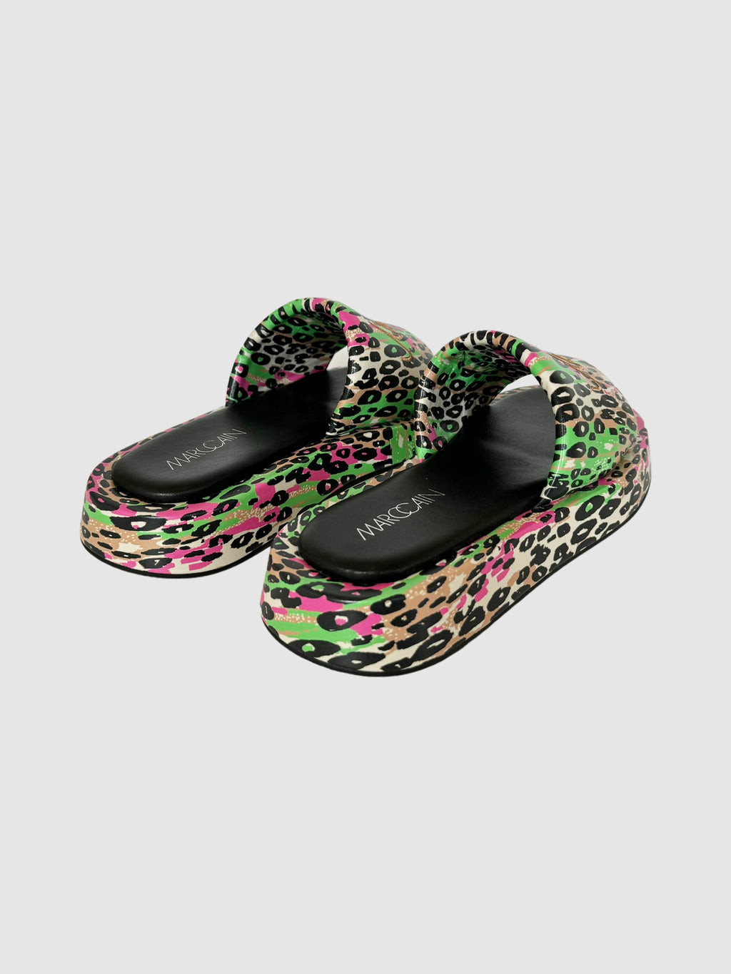 Leopard Print Slides - Size 40