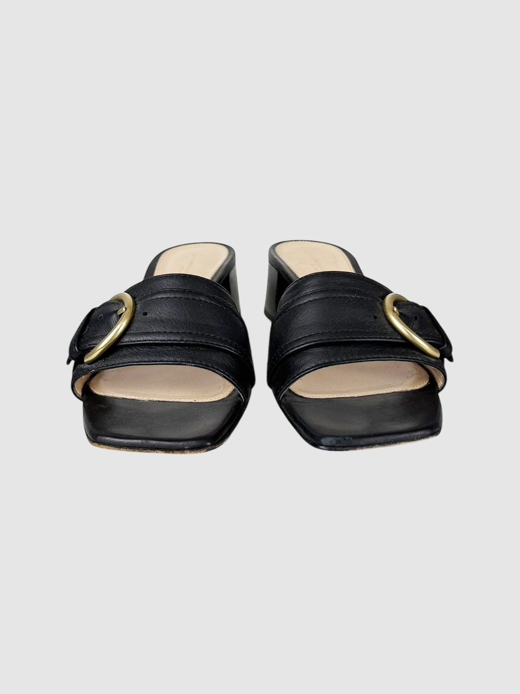 Buckle Leather Sandals