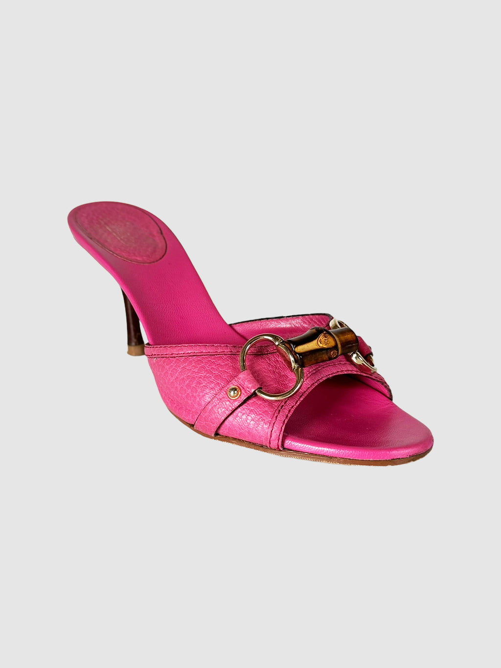 Horsebit Leather Heels - Size 7