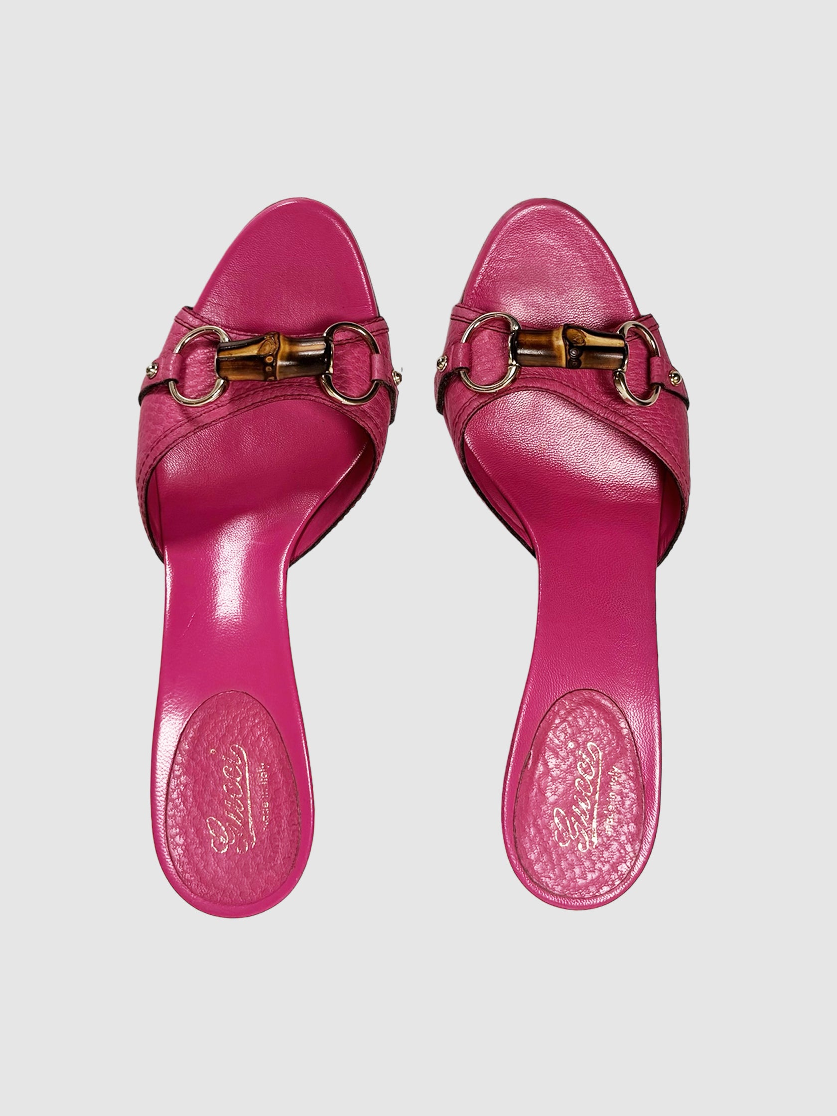 Horsebit Leather Heels - Size 7