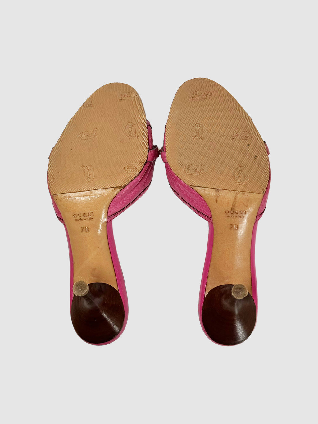 Horsebit Leather Heels - Size 7