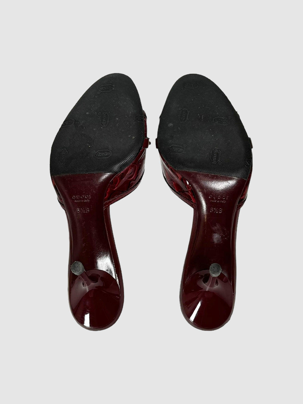 Horsebit Accent Patent Leather Heels - Size 8.5