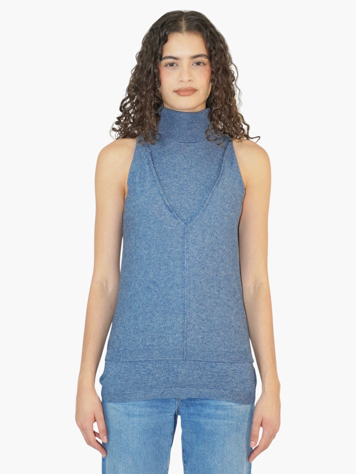 Layered Sleeveless Sweater