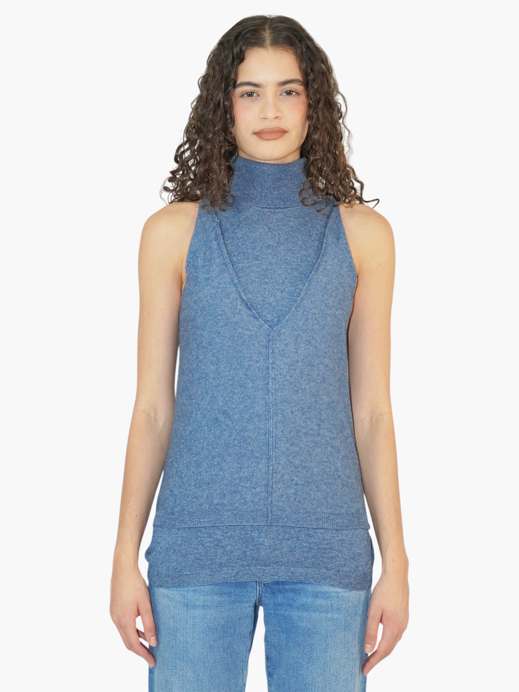 Layered Sleeveless Sweater