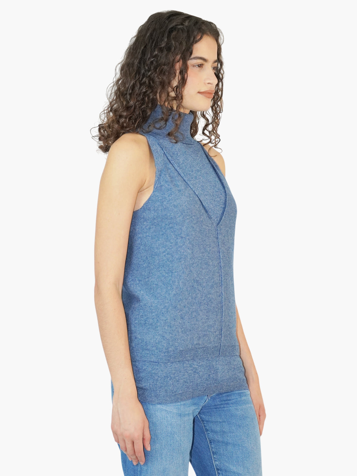 Layered Sleeveless Sweater