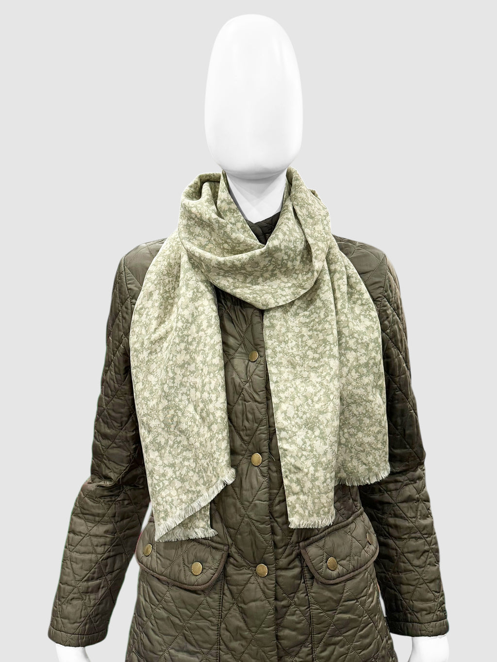 Fringed Printed Scarf