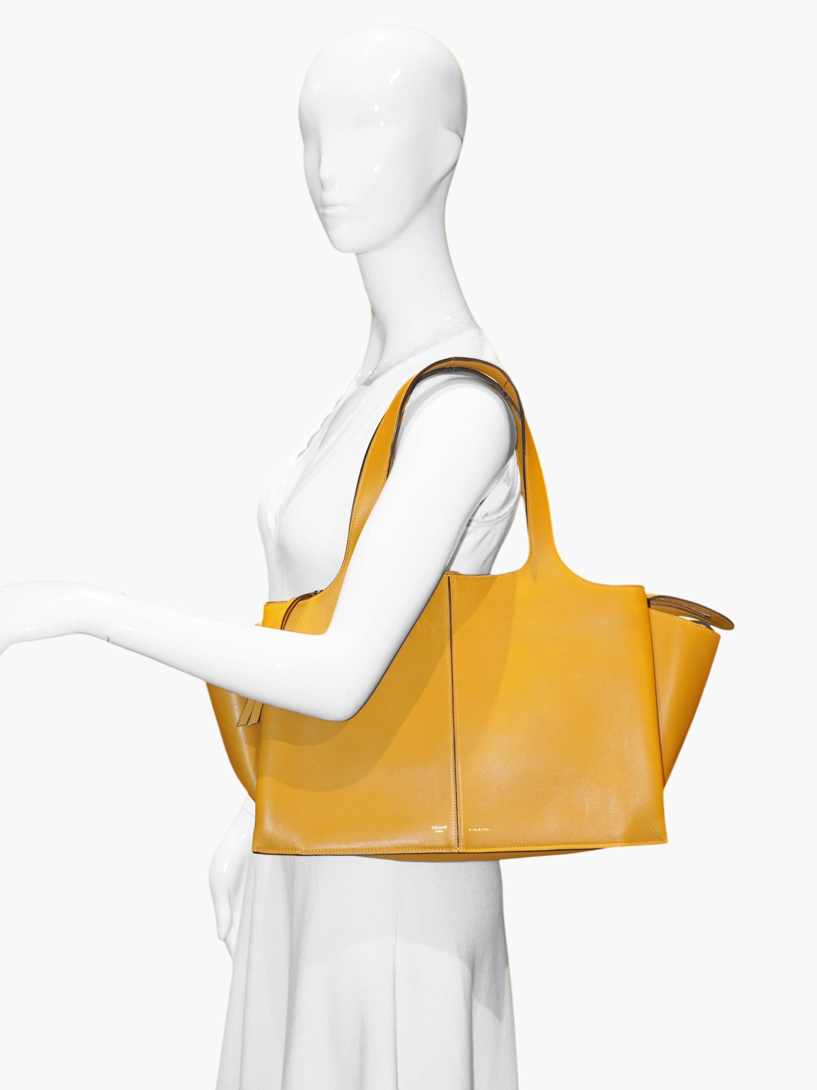 Leather Trifold Tote