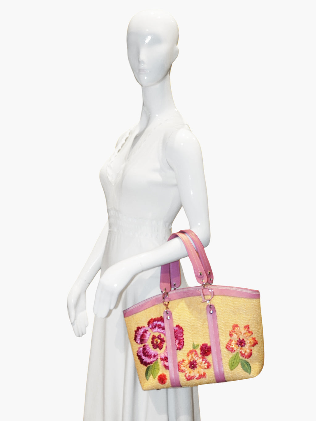Raffia Floral Bag