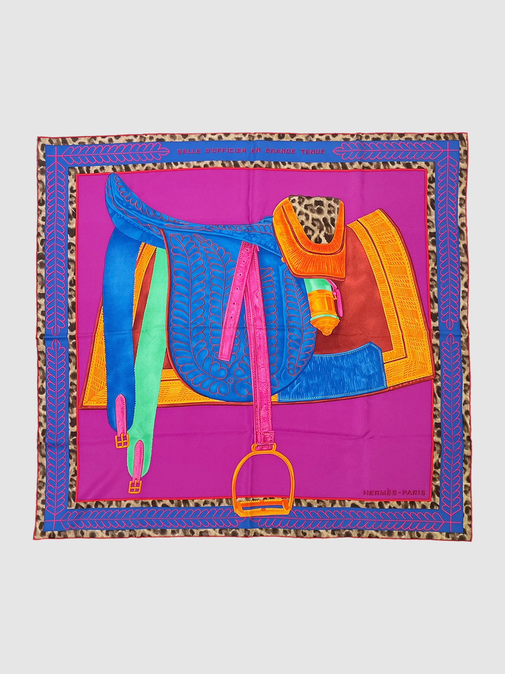 2017 "Selle D'Officier En Grande Tenue" Silk Scarf