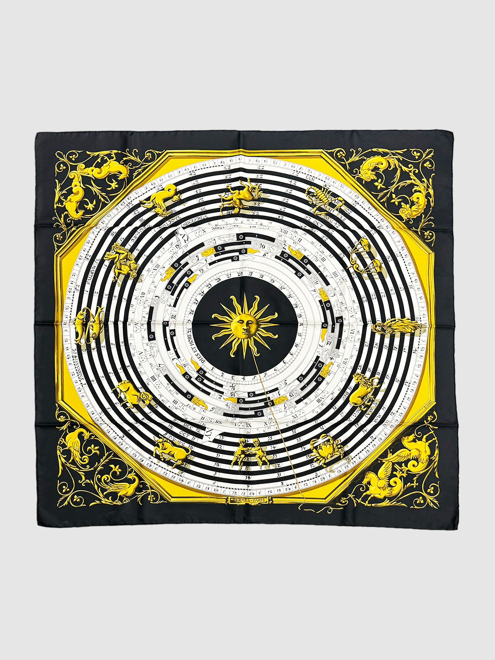 "Astrologie Dies et Hore" Silk Scarf