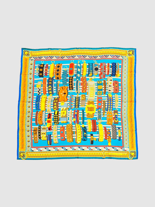 "Colliers de Chiens" Silk Scarf