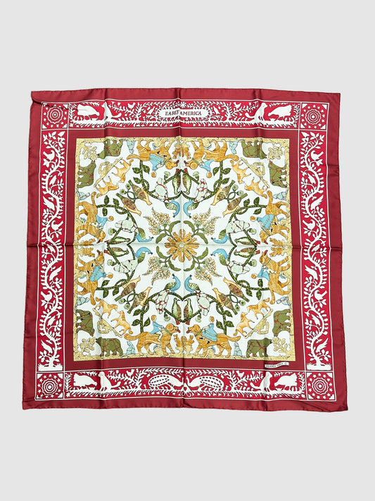 "Early America" Silk Scarf