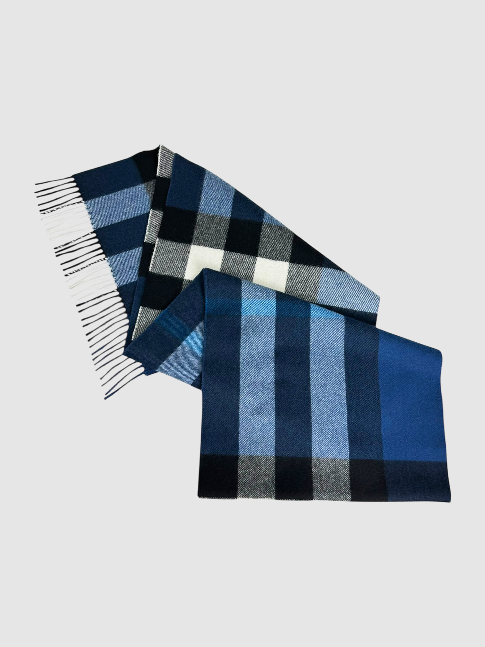 Check Cashmere Scarf