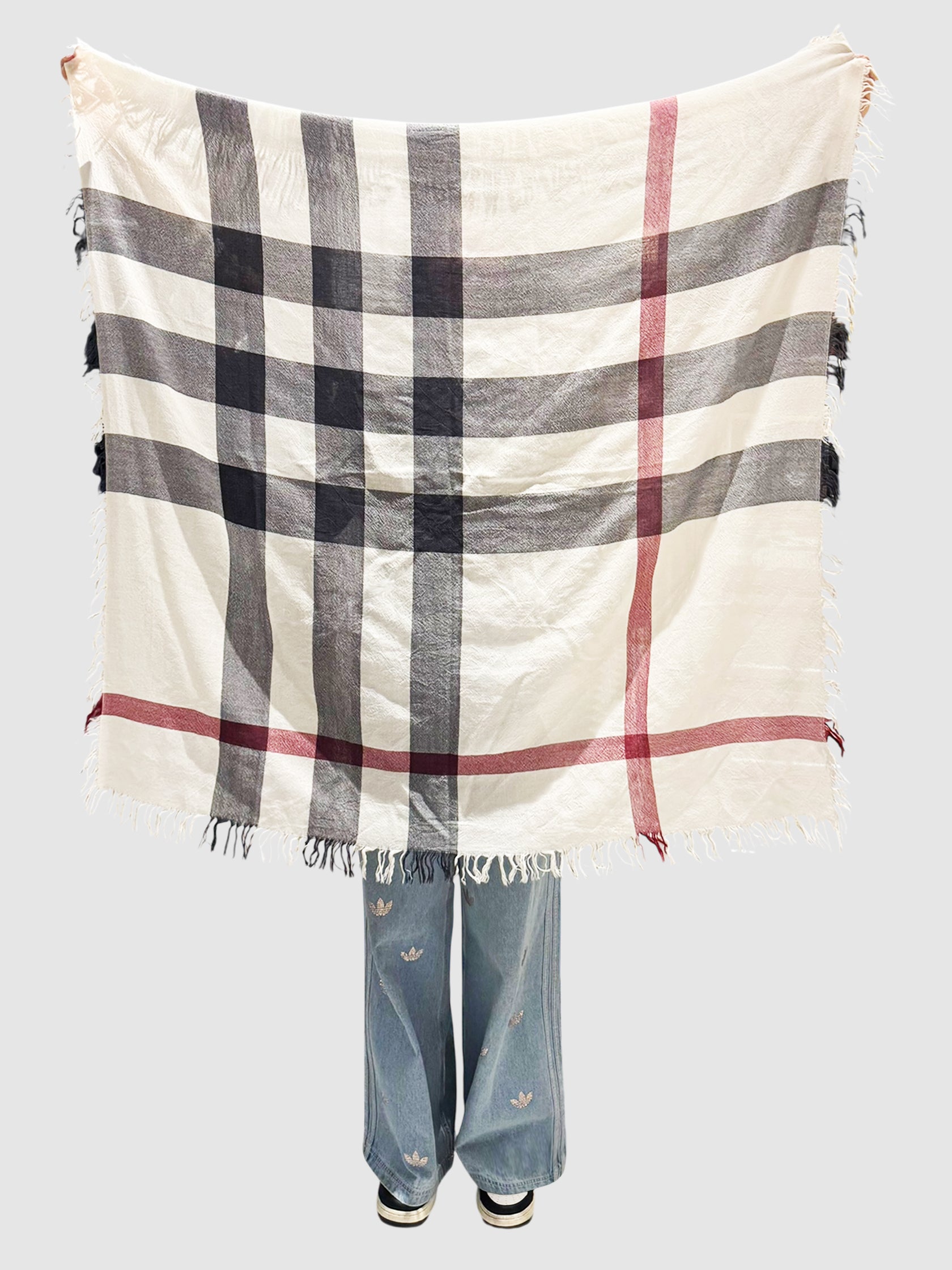 Large Check Scarf