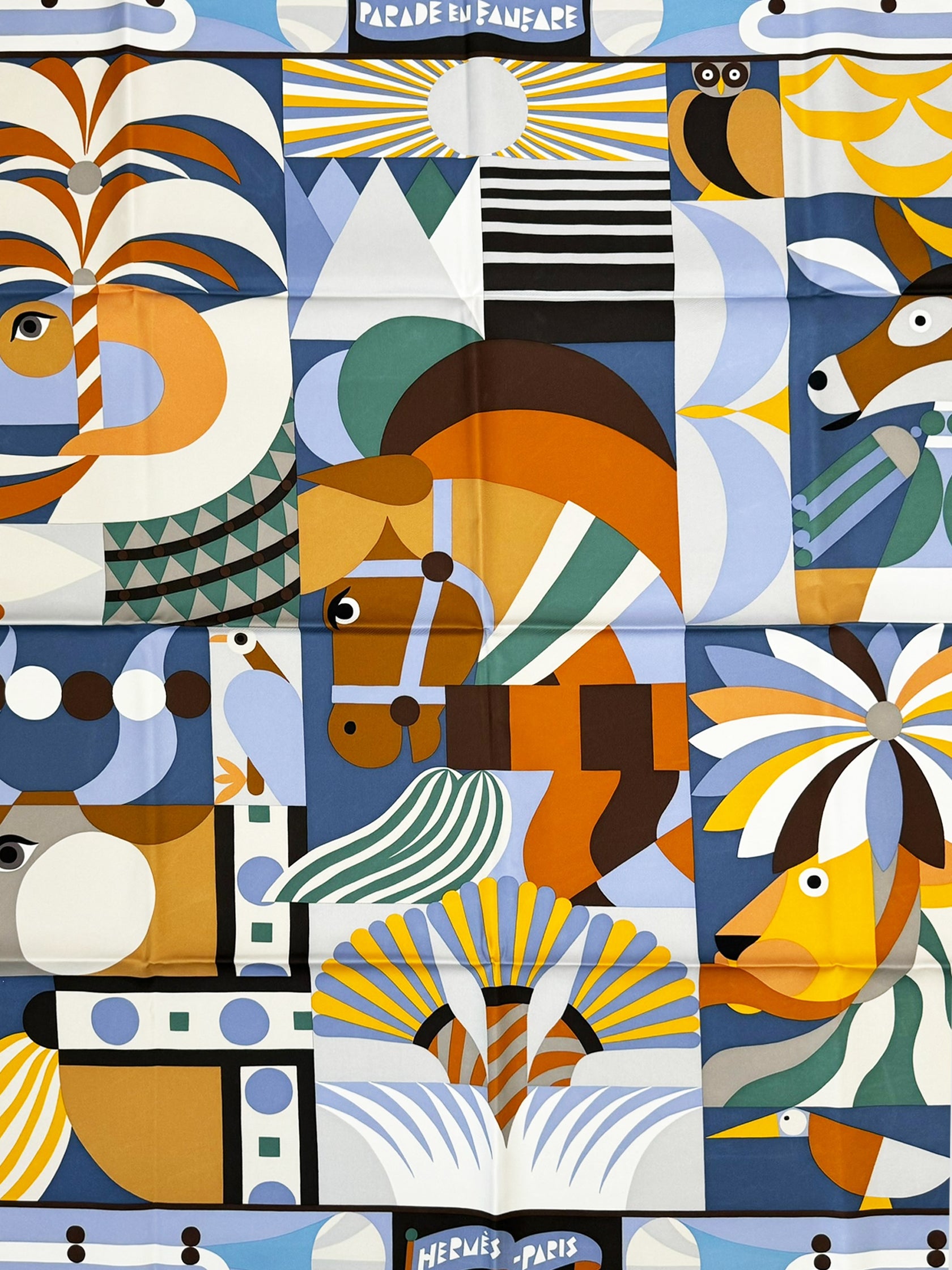 2023 "Parade en Fanfare" Silk Scarf