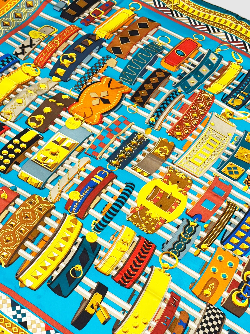 "Colliers de Chiens" Silk Scarf