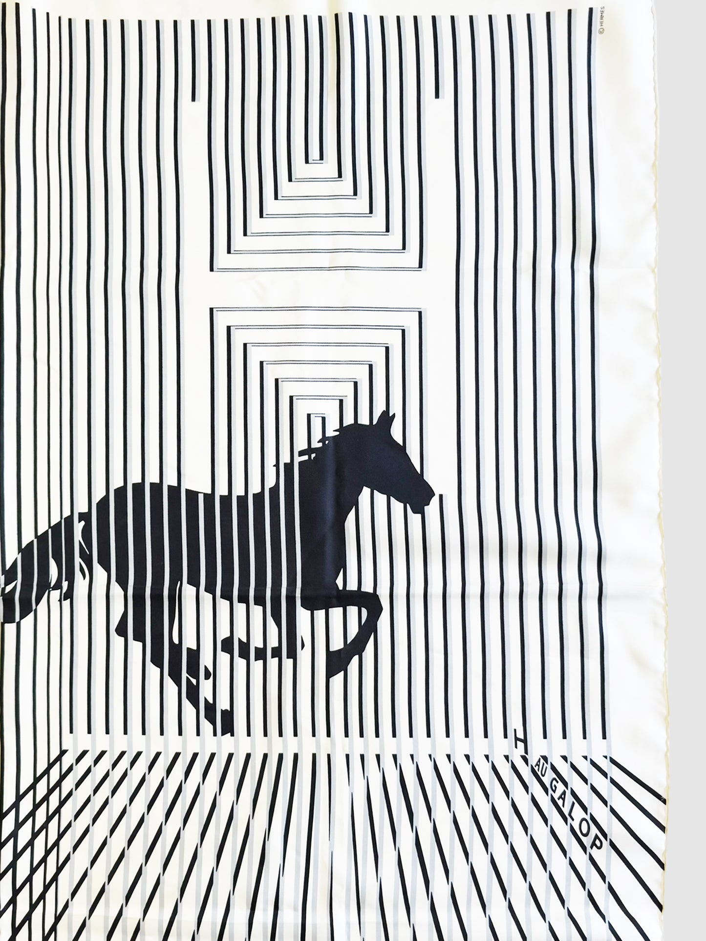 2005 "H Au Galop" Silk Scarf