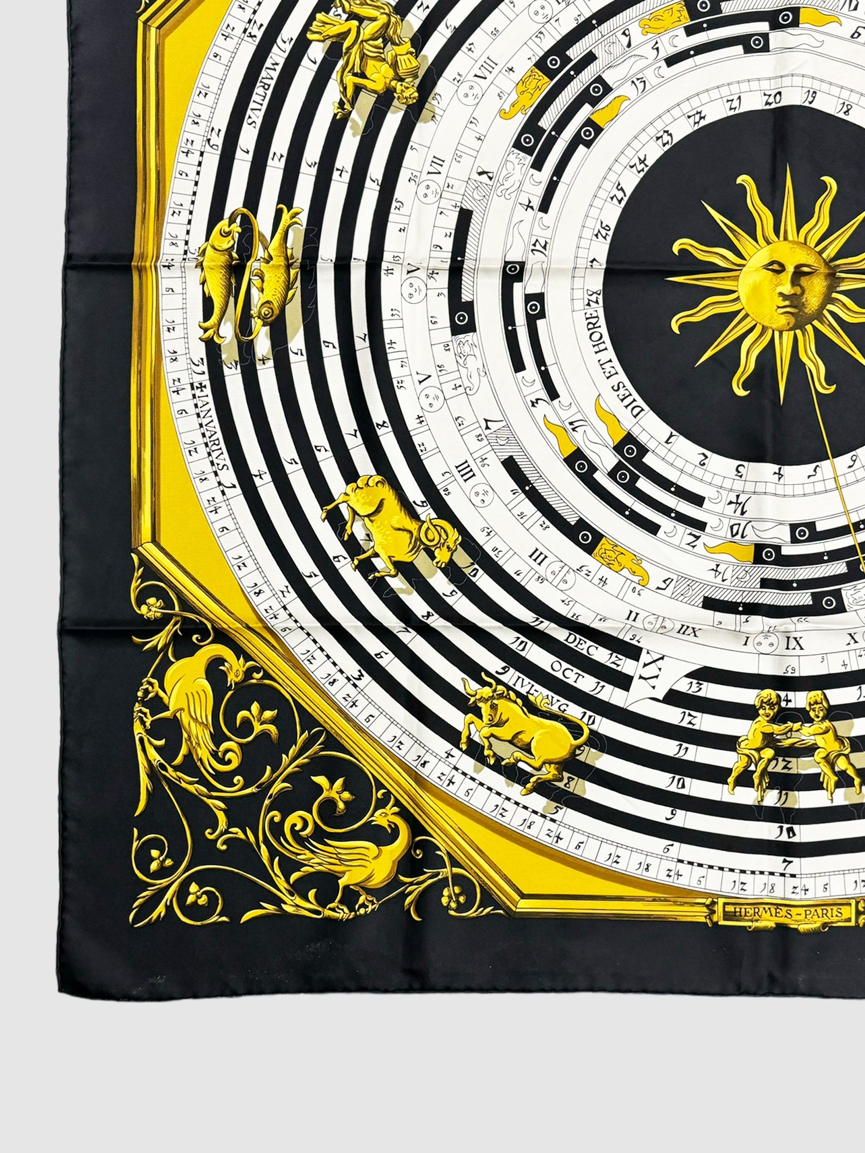 "Astrologie Dies et Hore" Silk Scarf