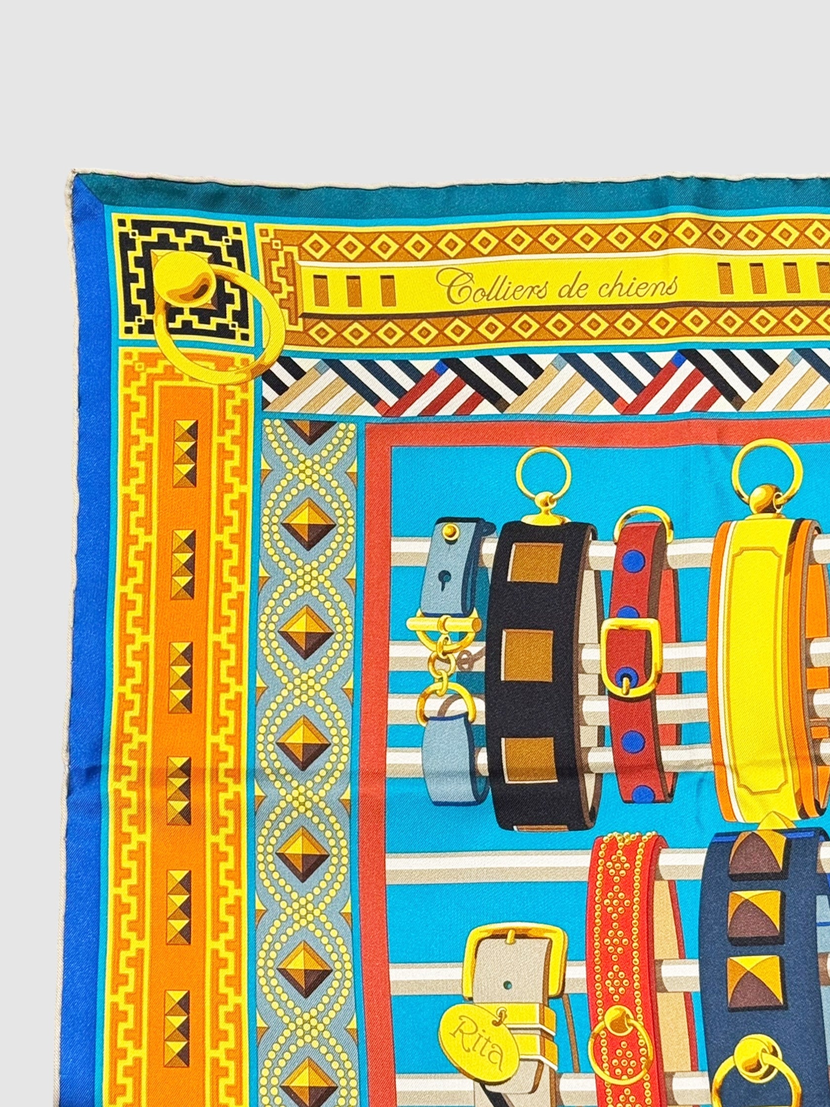 "Colliers de Chiens" Silk Scarf