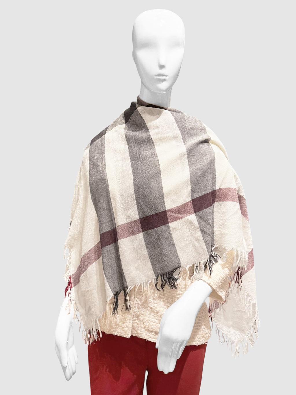Large Check Scarf