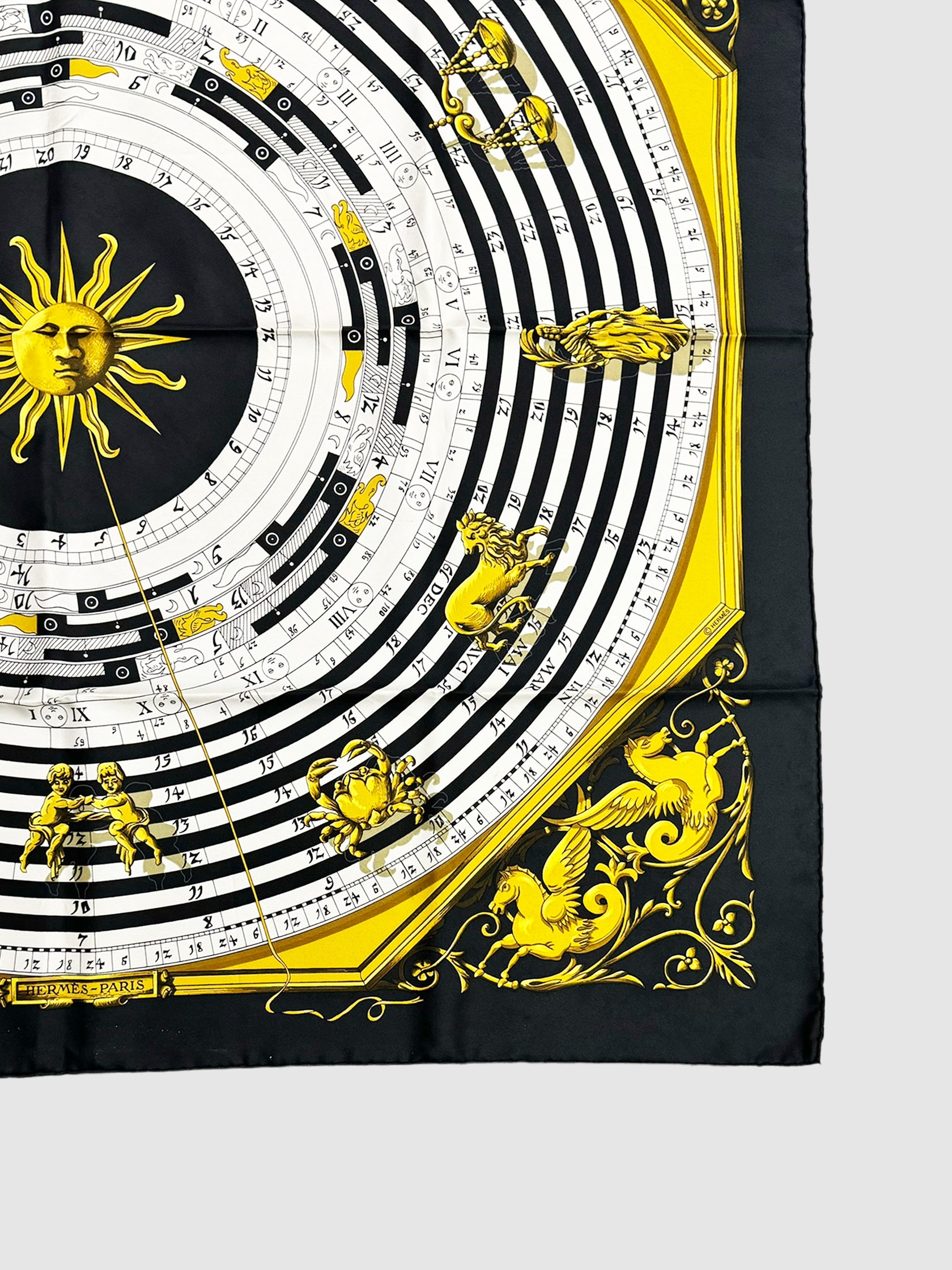 "Astrologie Dies et Hore" Silk Scarf