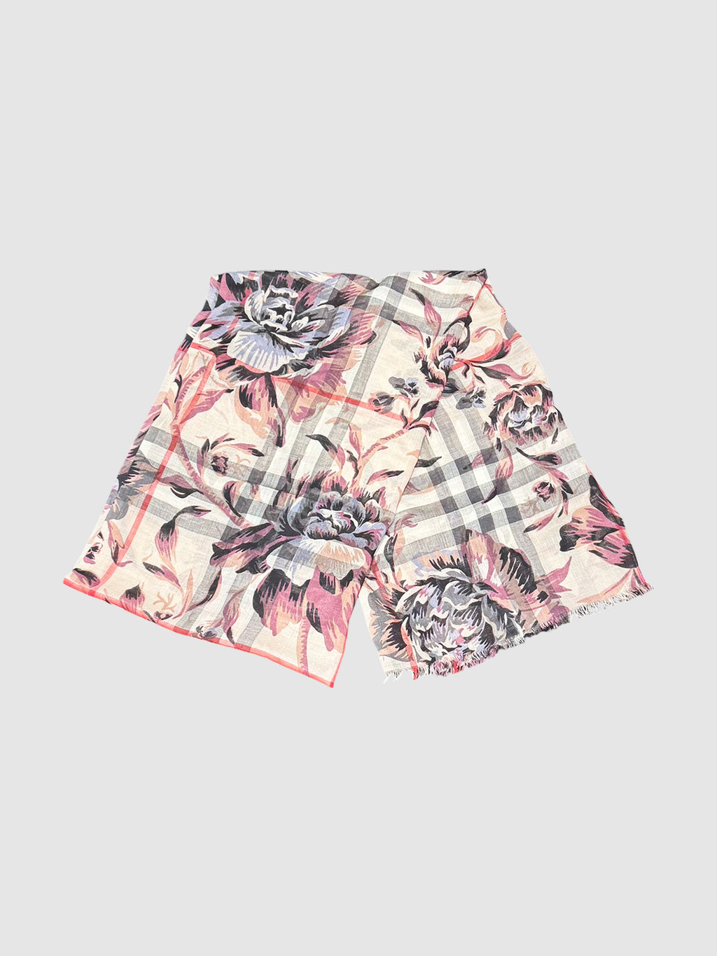 Floral Nova Check Scarf