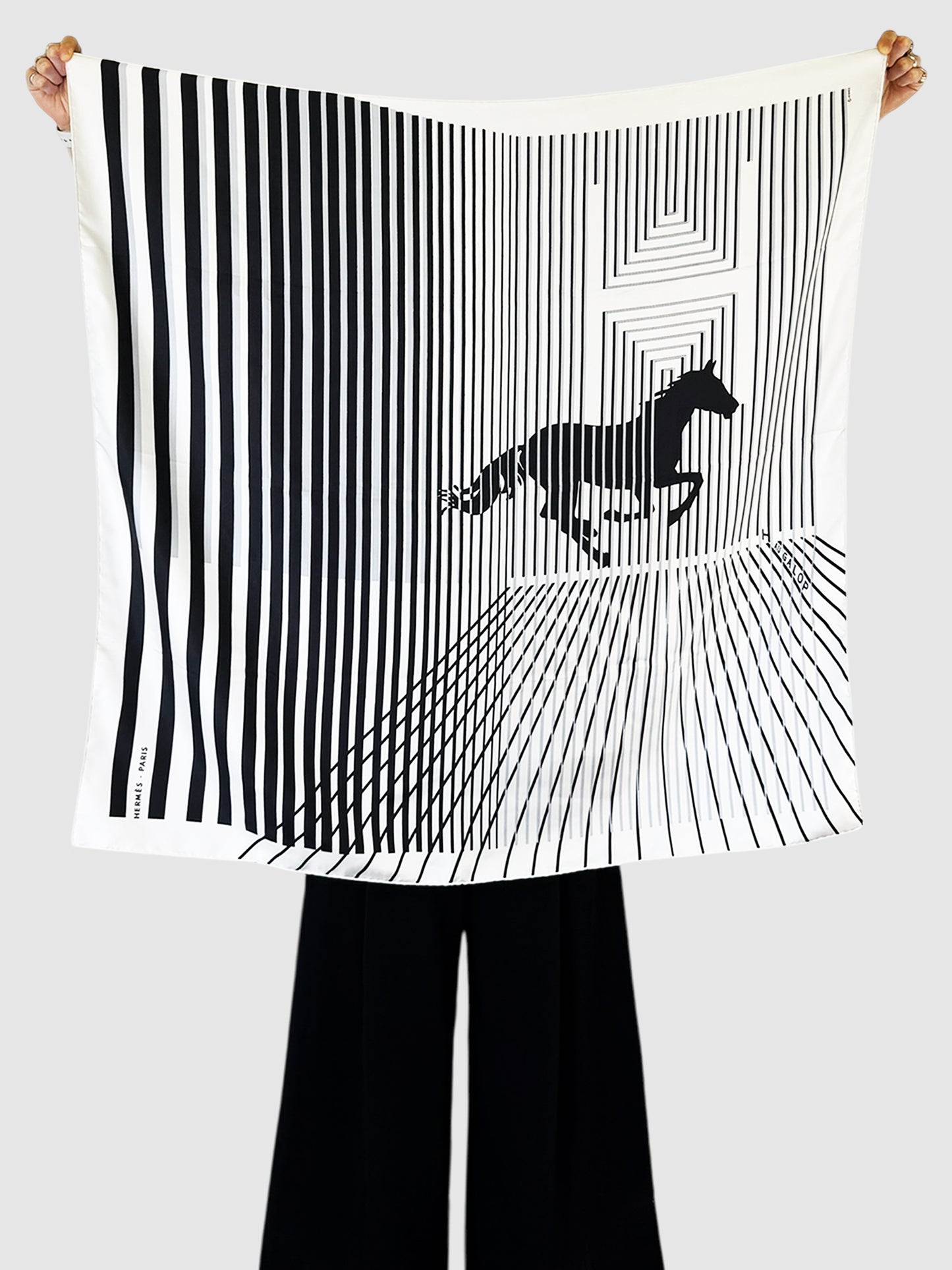 2005 "H Au Galop" Silk Scarf