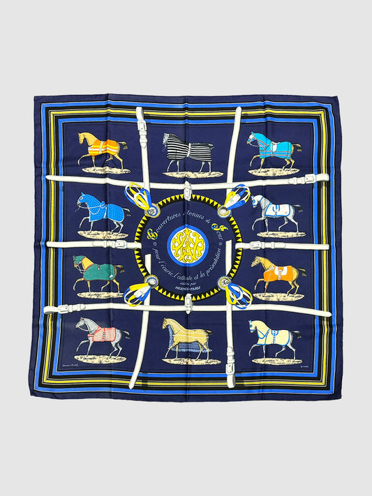 "Couvertures et Tenues de Jour" Silk Scarf