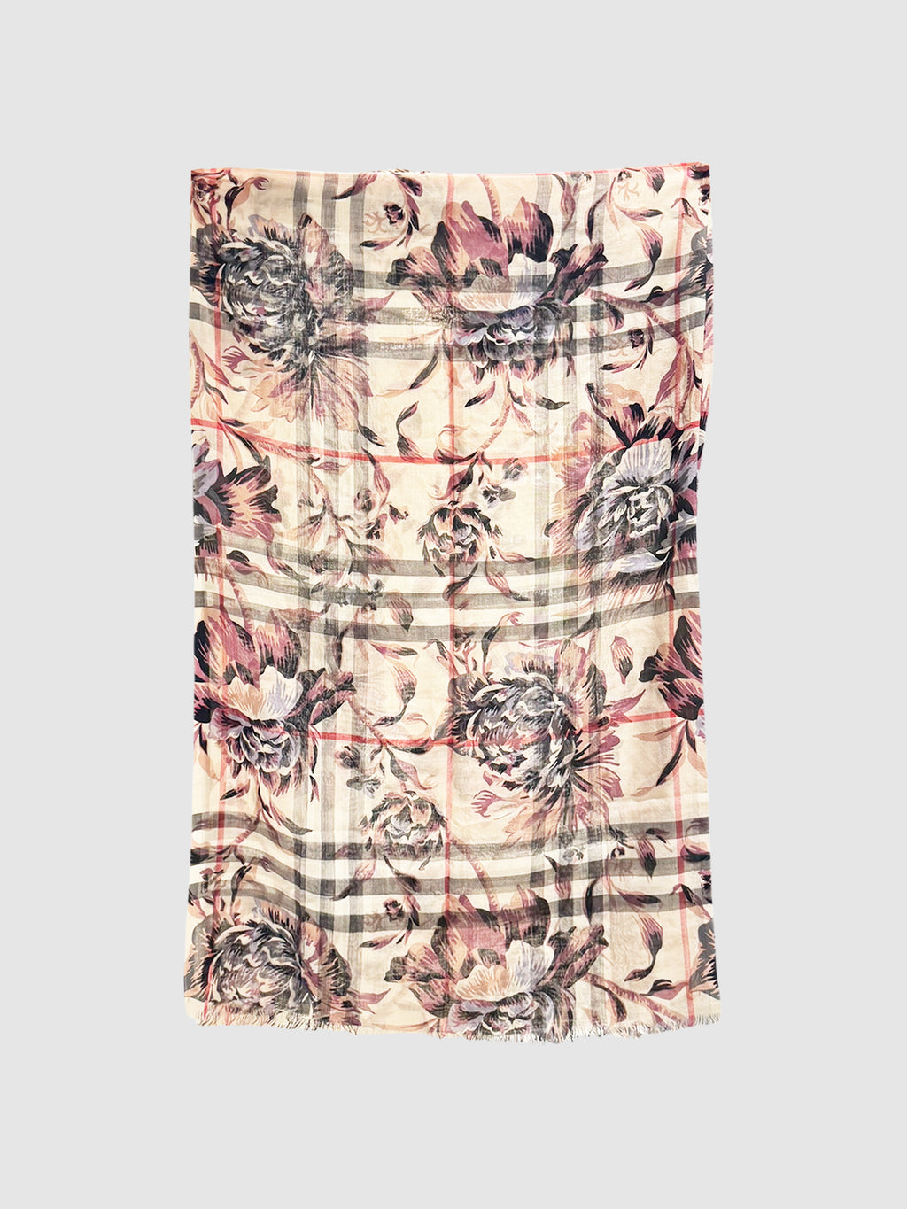 Floral Nova Check Scarf