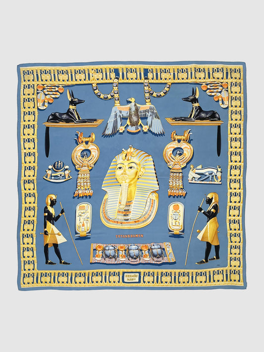 1976 "Tutankhamun" Silk Scarf